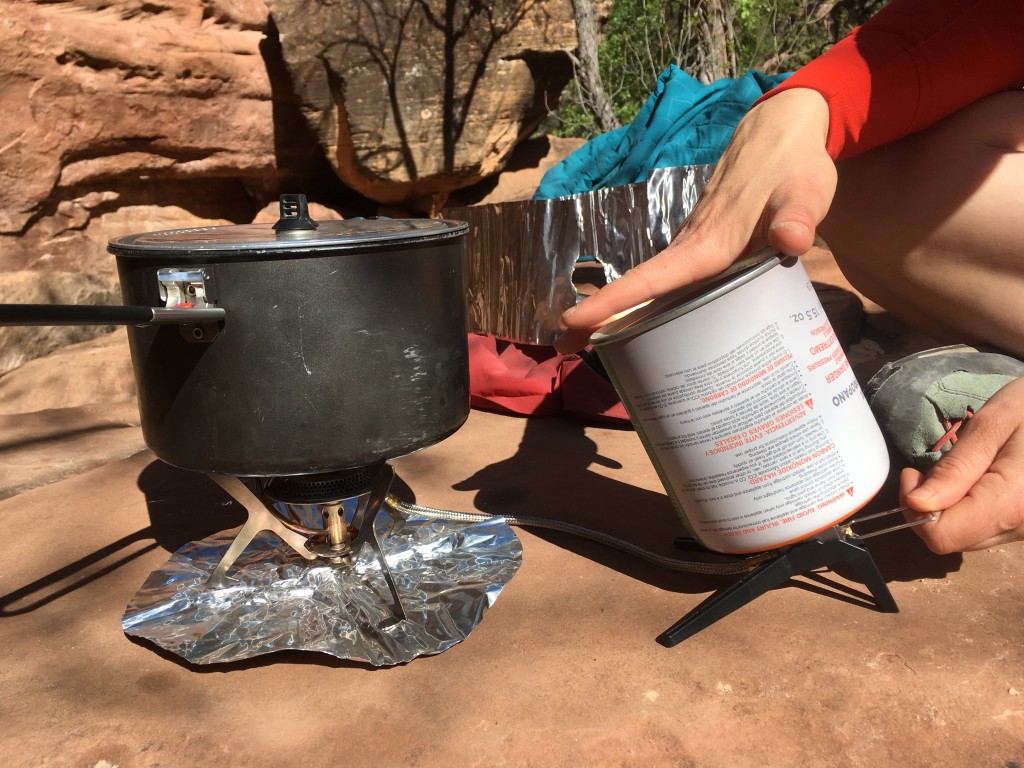 msr windpro 2 - the included canister stand is especially helpful when 16oz fuel...