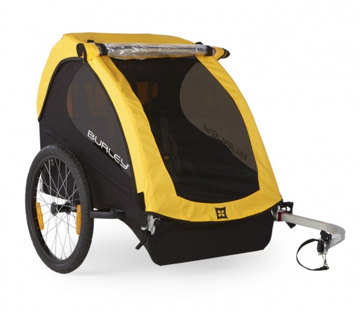 the burley bee we tested previously is shown on the the left, with...