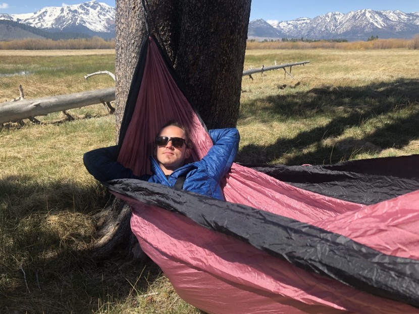 bear butt double - relax in this soft, wide double parachute hammock from bear butt.