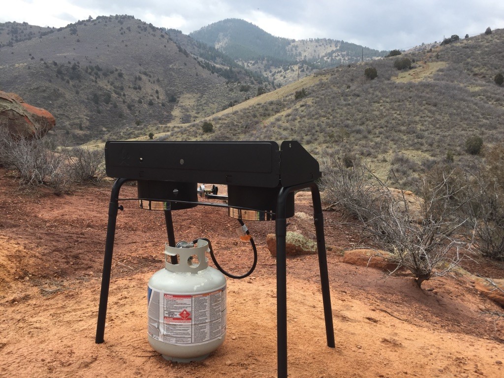 camp chef explorer 2-burner - whether you have a table, a tailgate, or just a wide expanse of...