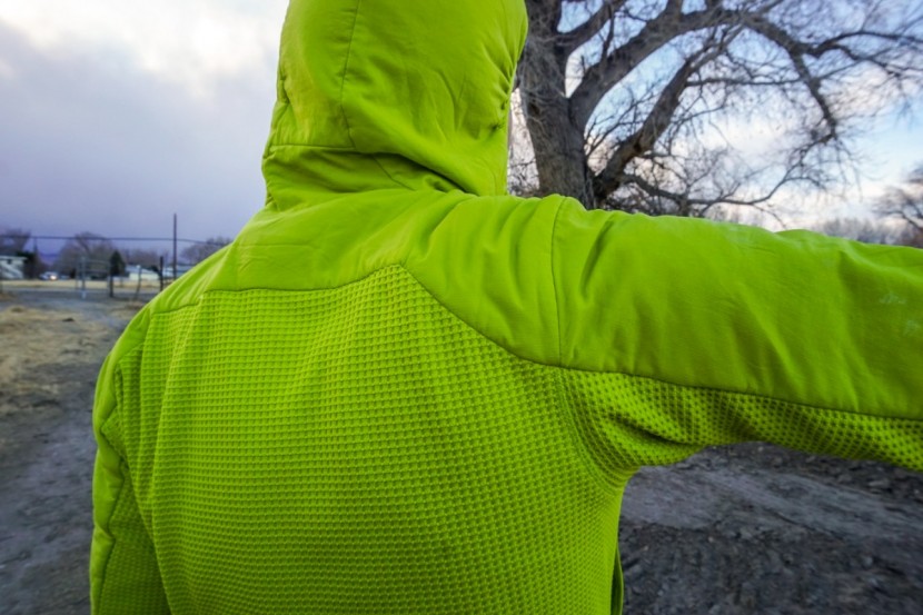 patagonia nano-air light hybrid hoody - the waffle-knit back and sides of this jacket are incredibly...