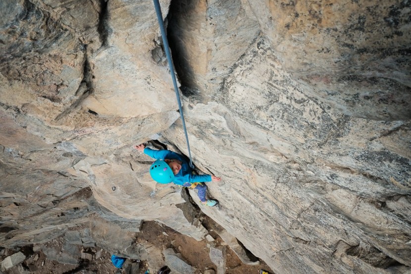 butora brava - scoping out the steep finish.