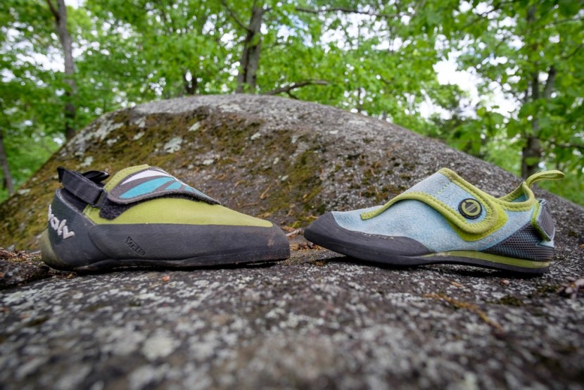 butora brava - here you can see the evolv is flat, while the butora has an up-turn...