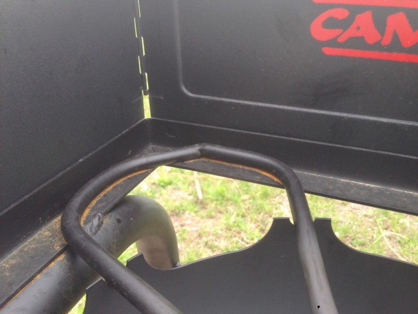 camp chef explorer 2-burner - while the explorer looks bombproof, just a few weeks of sitting...