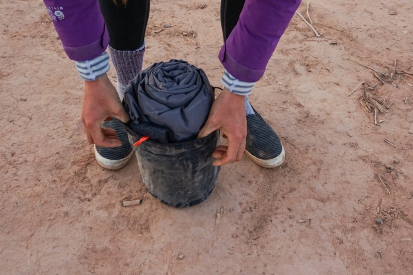 exped downmat 9 - the downmat packs down well considering how large it, but it still...