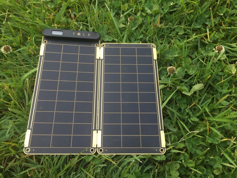 yolk solar paper + pouch - each 5w panel connects using magnets along the sides. this means you...