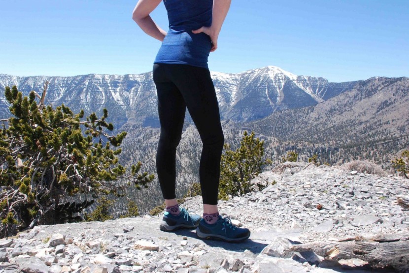 the north face progressor hybrid tights - taking in the view in the progressor tights. we preferred these on...
