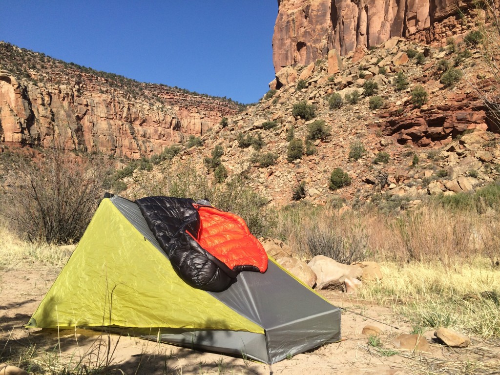 mountain hardwear ghost whisperer 20 - the mountain hardwear ghost whisperer 20 drying out in the sun after...