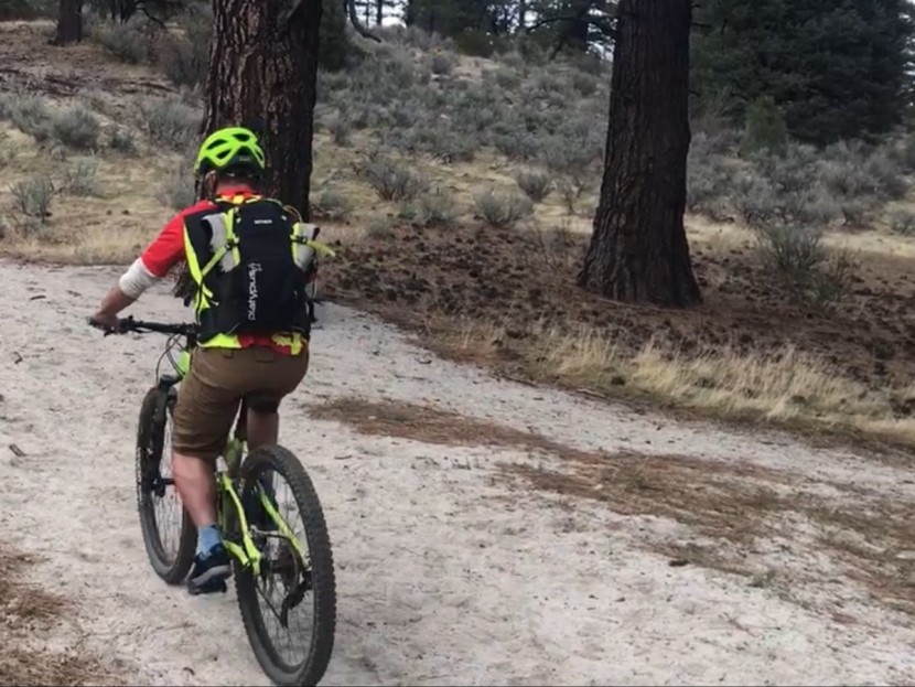 afton keegan - testing the keegan on a sandy nevada climb
