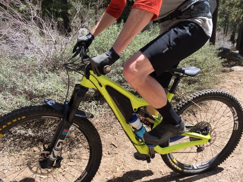 club ride crush - when seated and pedaling, the crush shorts rise well above the knee.