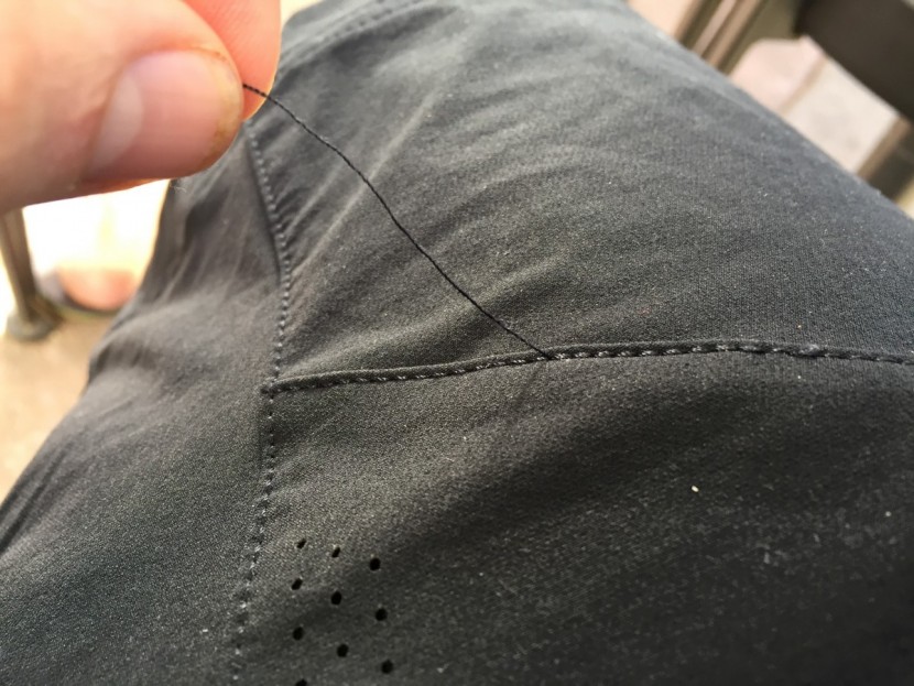 specialized enduro pro - the enduro pro shorts had lots of loose threads like this on both...