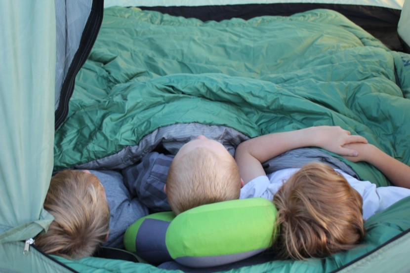camping sleeping bag - the extreme example of a bigger bag is a doublewide.