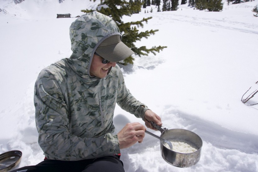 sea to summit alphalight spork - long - this is a cooking-forward utensil that also works for shoveling food...