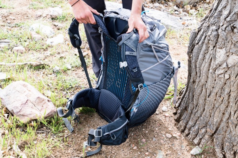 gregory octal 55 - the back panel on the octal is reminiscent of the suspension system...