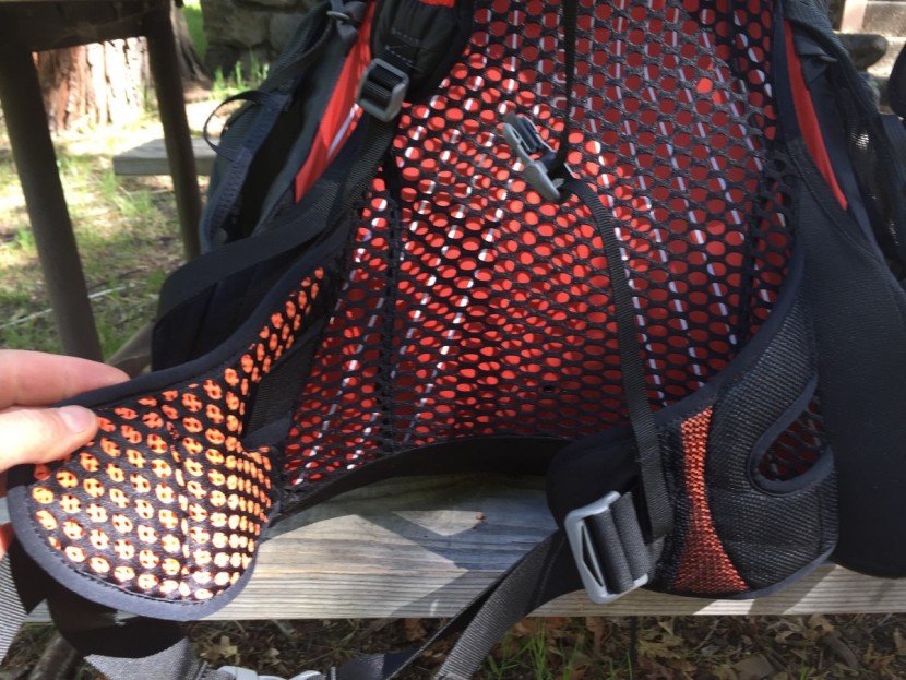 osprey exos 48 - the hip belts, though minimal in terms of padding, are more...