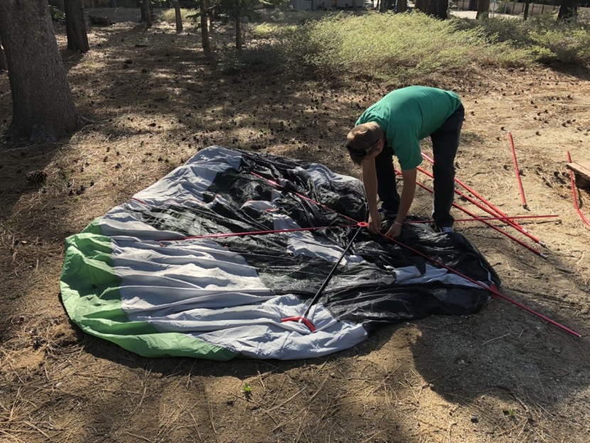 eureka boondocker hotel 6 - the boondocker is a slow tent to put up. not difficult, just slow...