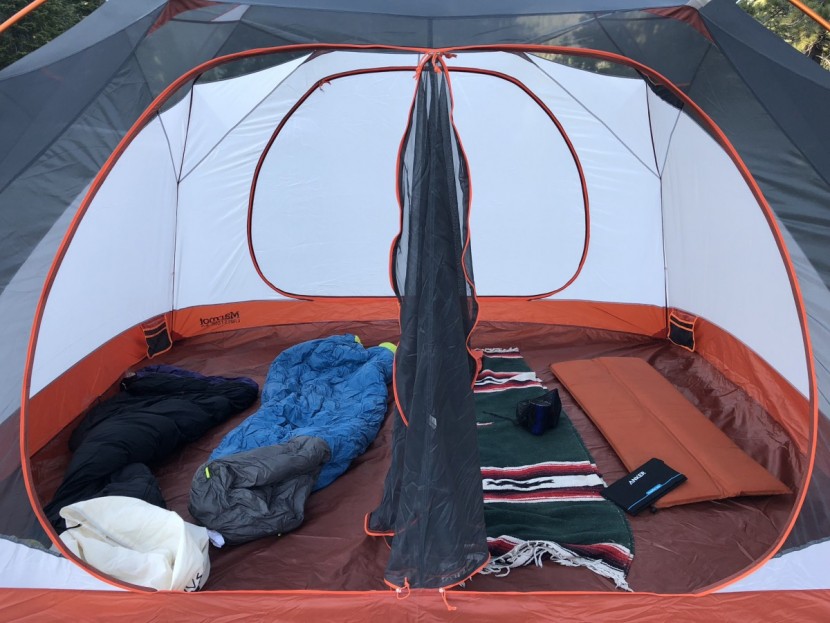 marmot limestone 6 - four zippers on the front door give you many options for how to...