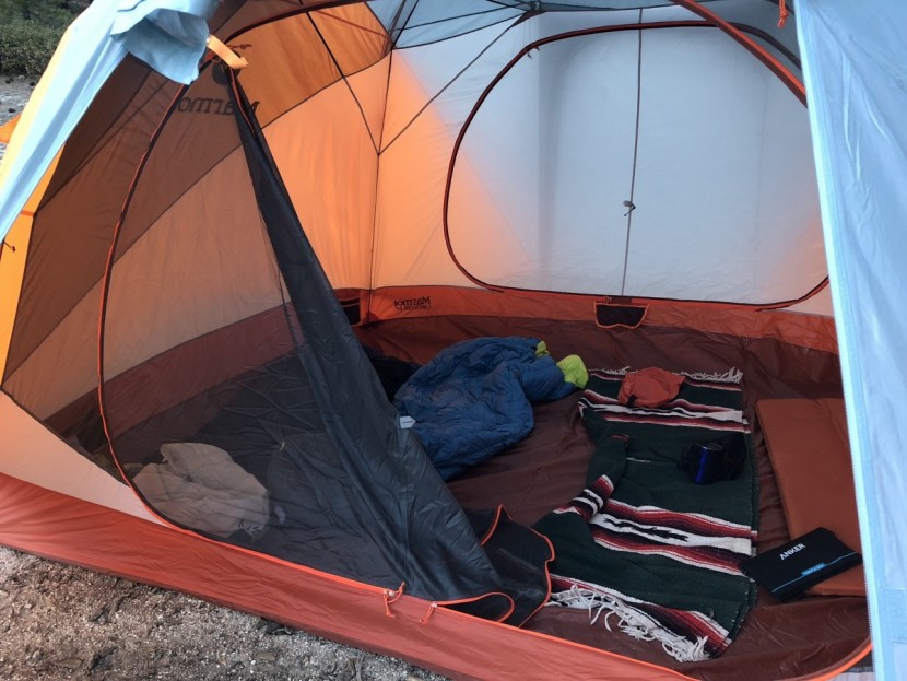 marmot limestone 6 - the limestone 6p has a good amount of room. it's not enormous, but...