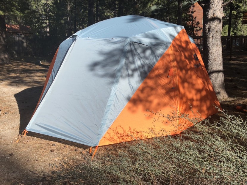 marmot limestone 6 - the limestone's rain fly offers full coverage, all the way to the...