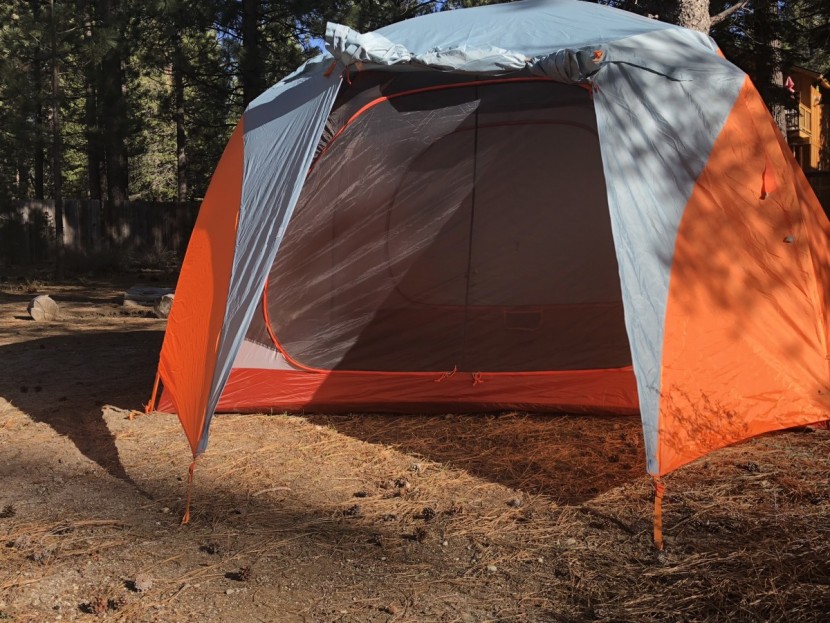 marmot limestone 6 - the dual zippers on the vestibule give you many options in how to...