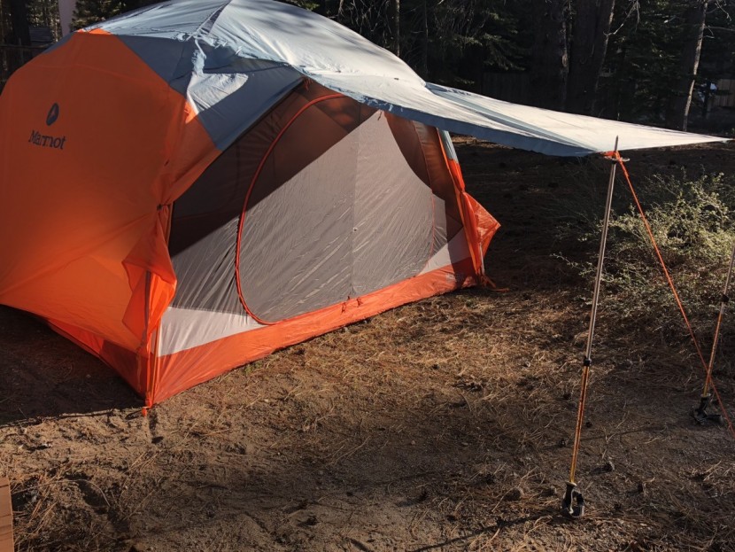 marmot limestone 6 - your own personal veranda to get out of the sun. it does, however...