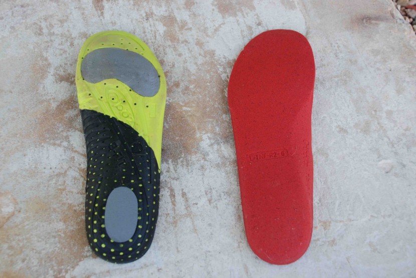 the north face endurus hike gtx - the endurus insole (right) wasn't much to write home about. we...