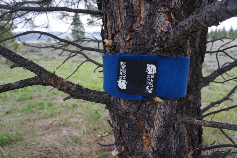 slackline industries base line - tree protection is an essential part of every responsible set-up...