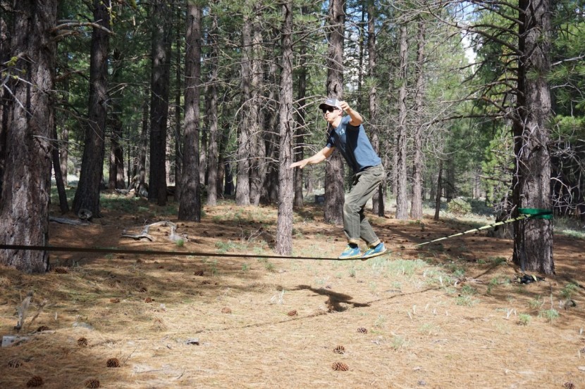 voodoo gold trickline - the trampoline-like webbing of this line will send you soaring.