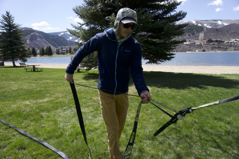 voodoo gold trickline - detensioning the extra-long ratchet was as easy as the other...