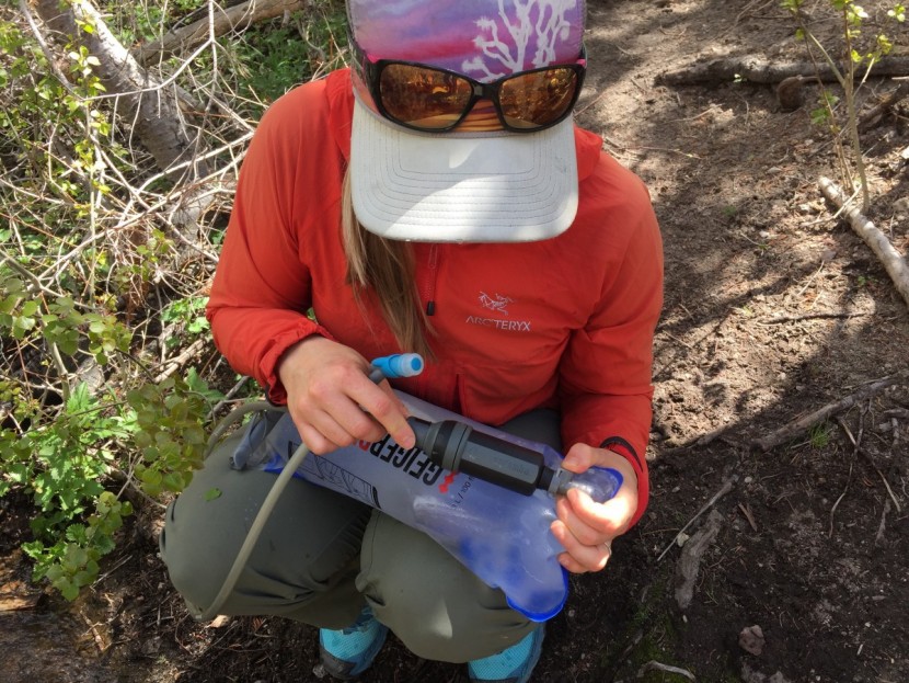 aquamira frontier max - the aquamira frontier is very easy to assemble, and clips in nicely...