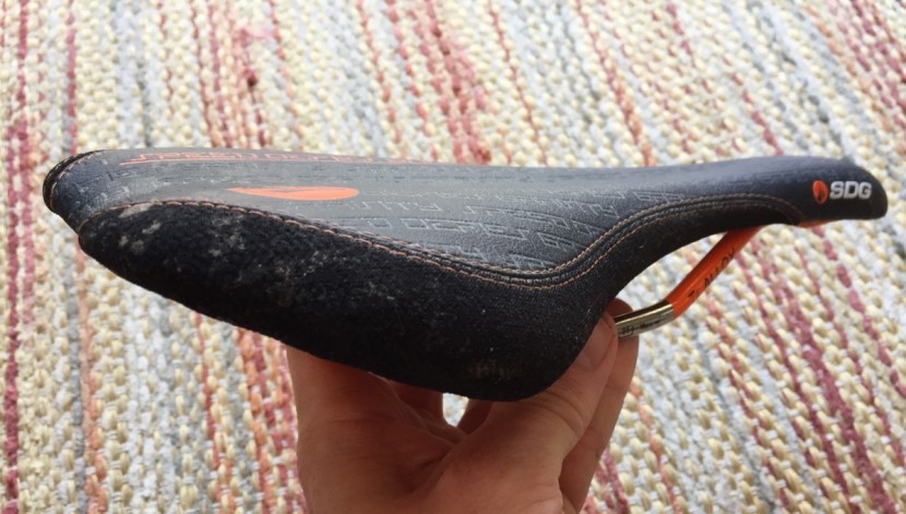 mountain bike saddle - the sdg circuit ti-alloy has kevlar reinforced edges for abrasion...