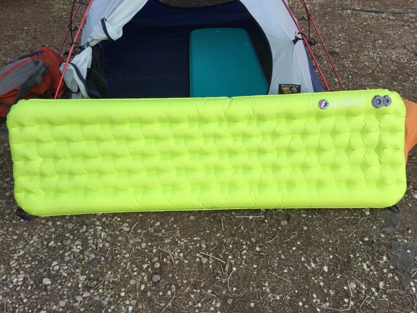 big agnes q-core slx petite - the q-core has an ample rectangular shape.