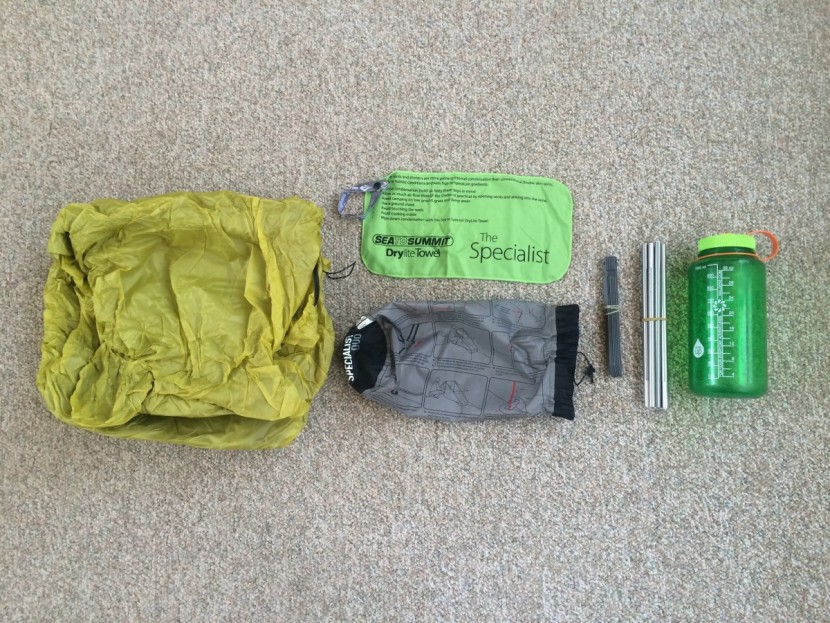 sea to summit specialist duo - the contents of the specialist duo: tent, shammy for mopping up the...