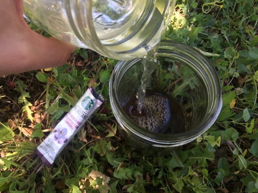 starbucks via - rip open packet, put in vessel, add water. simple as that.