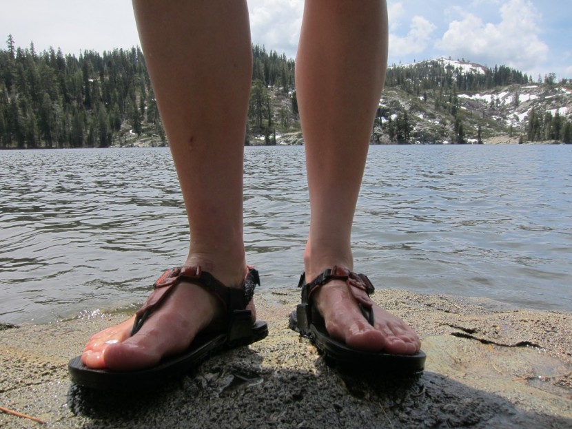 sandals womens - large lugs on the bottoms of the soles help maintain traction on...
