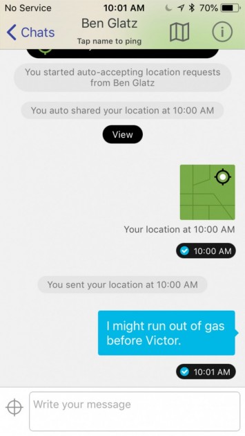 gotenna mesh - it's easy to view, share and store location information and maps...