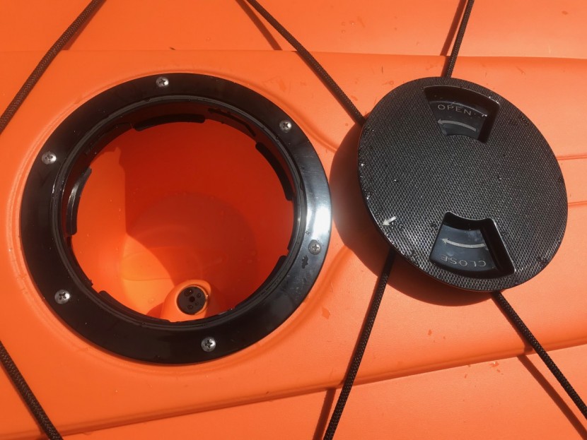 the hatch is a convenient place to store small items, but we...