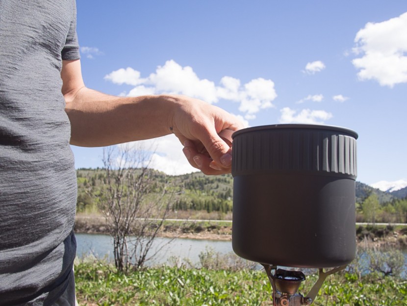 msr trail mini duo - the tall, narrow profile of the trail mini duo is well suited to...