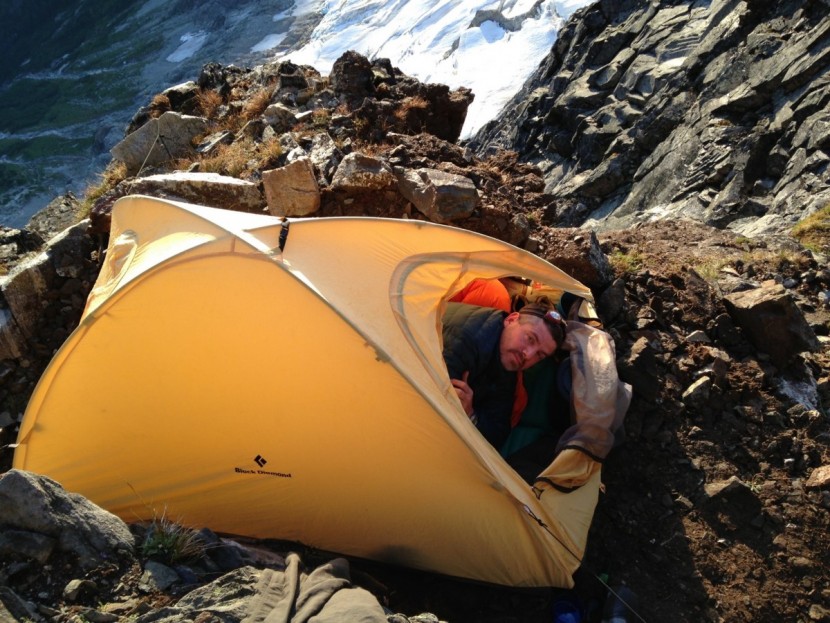 camping sleeping bag - if you don't want to carry it here, it's not a backpacking bag.