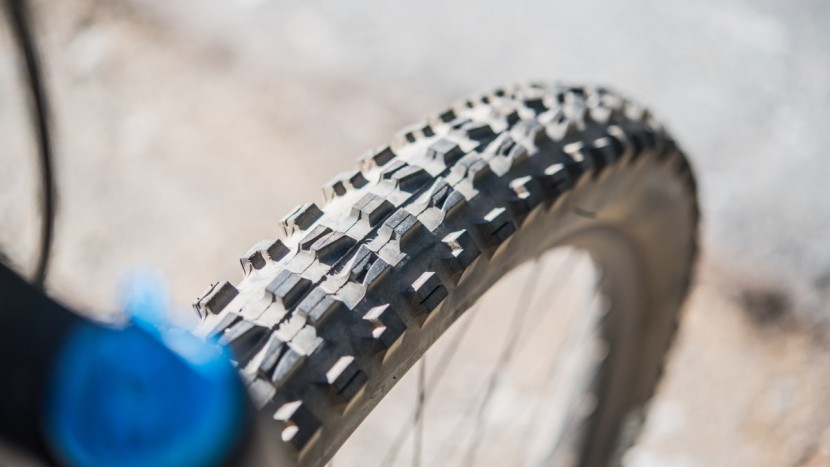 the 2.5-inch maxxis minion dhf wt lends itself to fantastic...