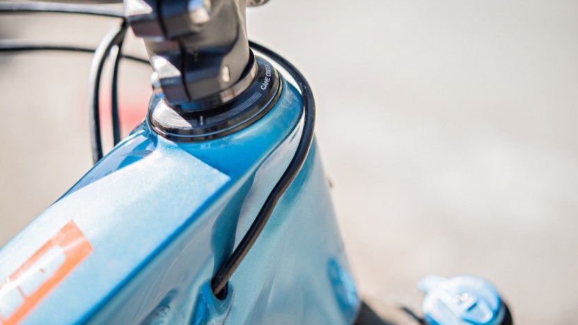 when the seat is raised for our taller riders, the dropper cable can...