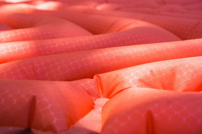 klymit insulated double v - the v shape chambers are a great strategy for keeping this mat warm...