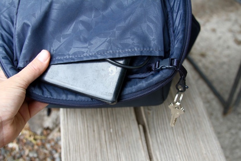 the icon has a variety of different pockets for superior organization.