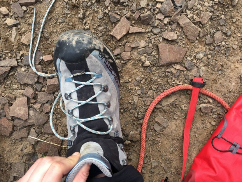 la sportiva trango alp evo gtx for women - the fully connected tongue ensures that gore-tex membrane is...