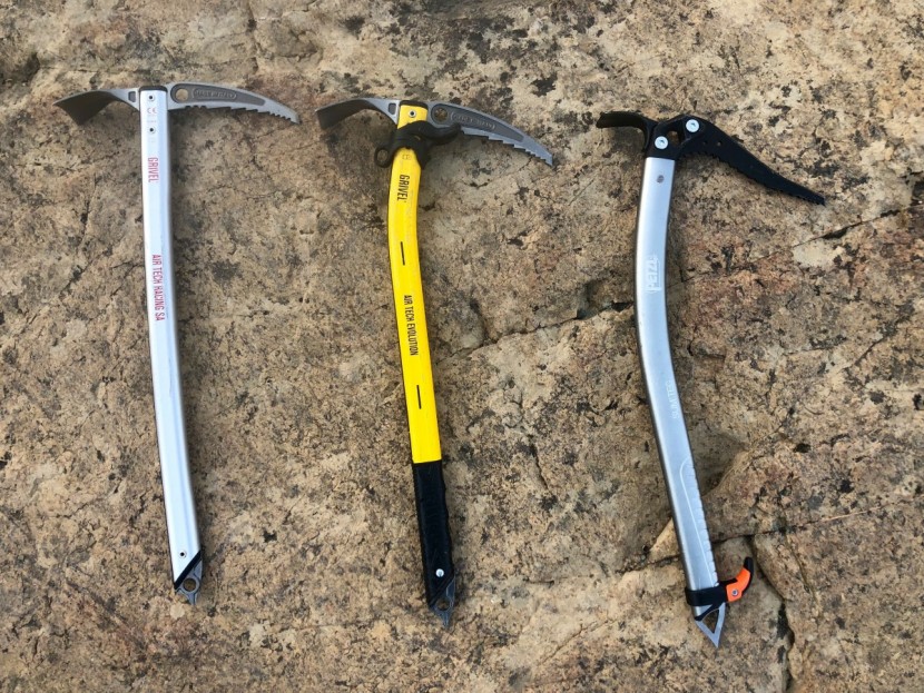 grivel air tech evolution - the air tech evolution (center) has more curve than most, even when...