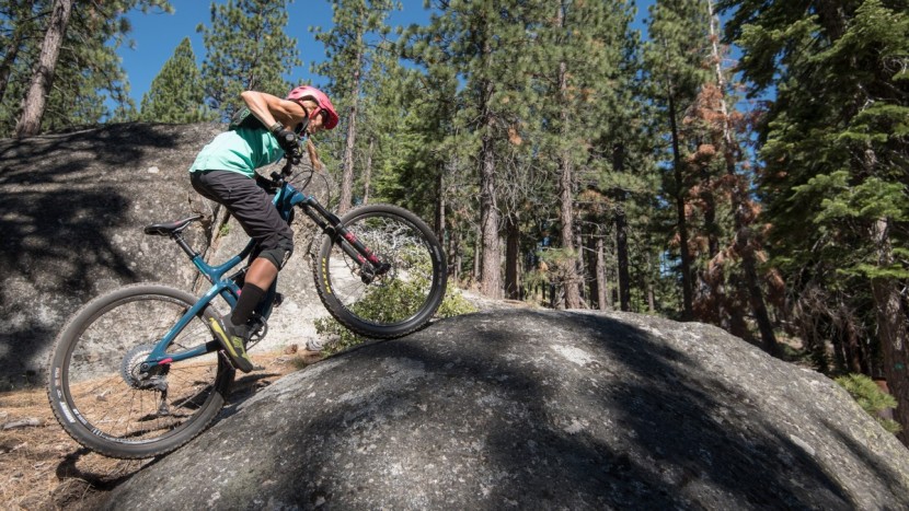 yeti sb5 beti xt/slx 2018 - with the 46-tooth cassette, you need to get out of the saddle and...