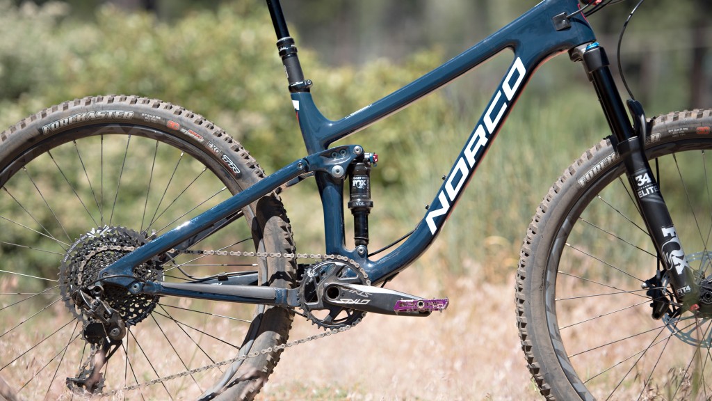 norco optic c2 650b womens 2018 - the optic has 120mm of four-bar suspension.