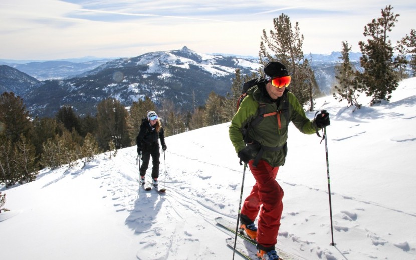 ski goggles - working up a sweat to test the ventilation and breathability of the...