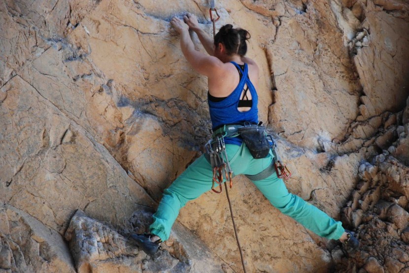 petzl selena - stretching it out in the new selena. this harness has fairly good...