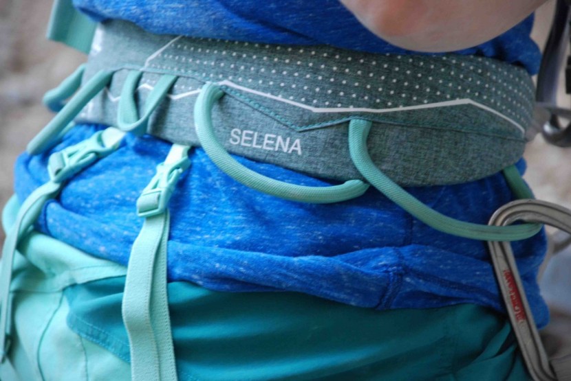 petzl selena - the rear gear loops are hard to access, but usually not used much...